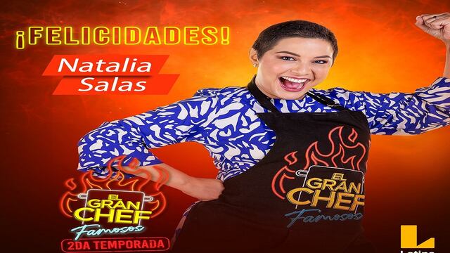 El Gran Chef Famosos: Natalia Salas, ganadora de la segunda temporada del programa