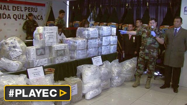 PNP decomisó 1,2 toneladas de droga y parte iba hacia Francia