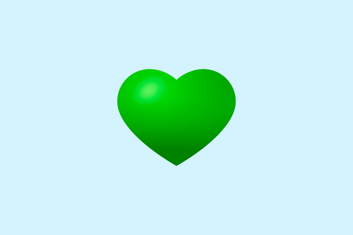 Si tu amigo o pareja te mandó el emoji del corazón verde, aquí te decimos qué significa en WhatsApp. (Foto: Emojipedia)