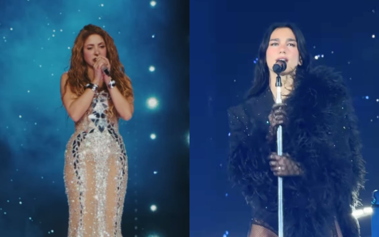 La cantante dijo sentirse "inspirada por la evolución de Shakira a través del tiempo" | Foto: Instagram (@shakira - @dualipa) / Composición EC