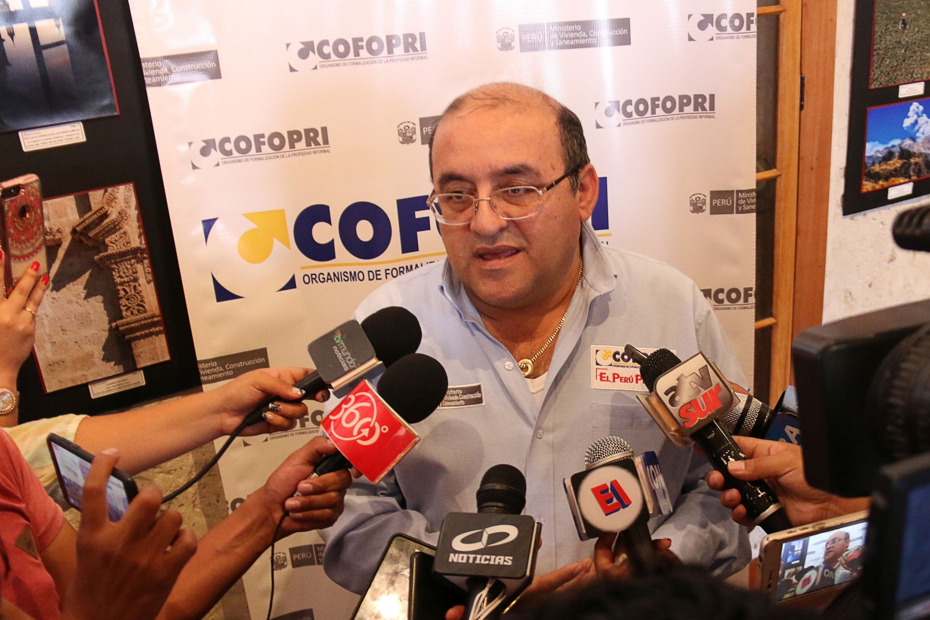 César Figueredo fue director ejecutivo del Organismo de Formalización de la Propiedad Informal (Cofopri). Foto: Cofopri
