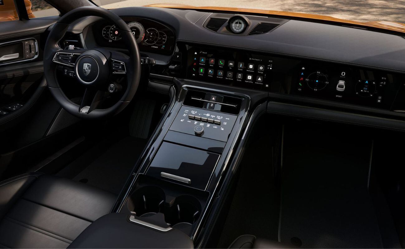 Una de las grandes novedades del Panamera es que tiene como equipamiento opcional una segunda pantalla de 10,9". (Foto: Porsche)