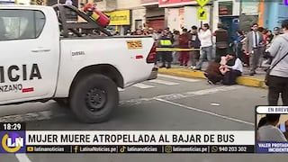 Rímac: mujer baja de bus en medio de la pista de la Av. Alcázar y muere atropellada por volquete | VIDEO