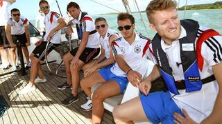Brasil 2014: Alemania se divirtió con un paseo en velero