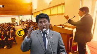 Waldemar Cerrón convierte encuentro estudiantil en foro político para defender creación de universidades de papel