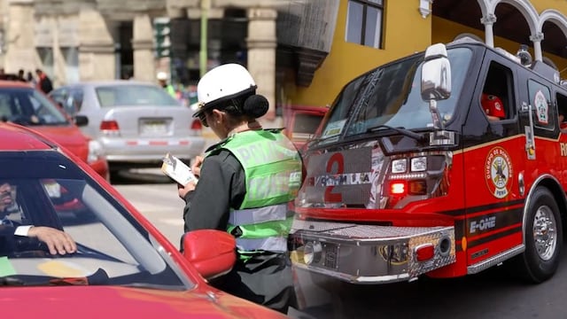 ¡Cuidado conductores! No ceder el paso a bomberos puede costarte esta fuerte multa