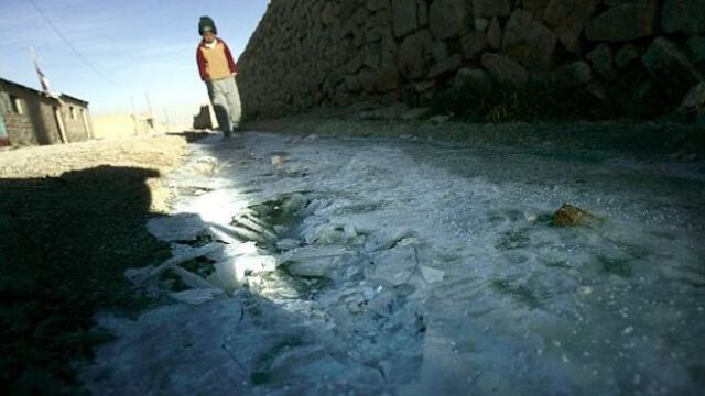 Distrito de Puno soportó hoy -17.6°C, la temperatura más baja en lo que va del año