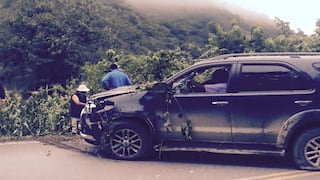 Gobernador de Junín sufrió accidente junto a tres acompañantes