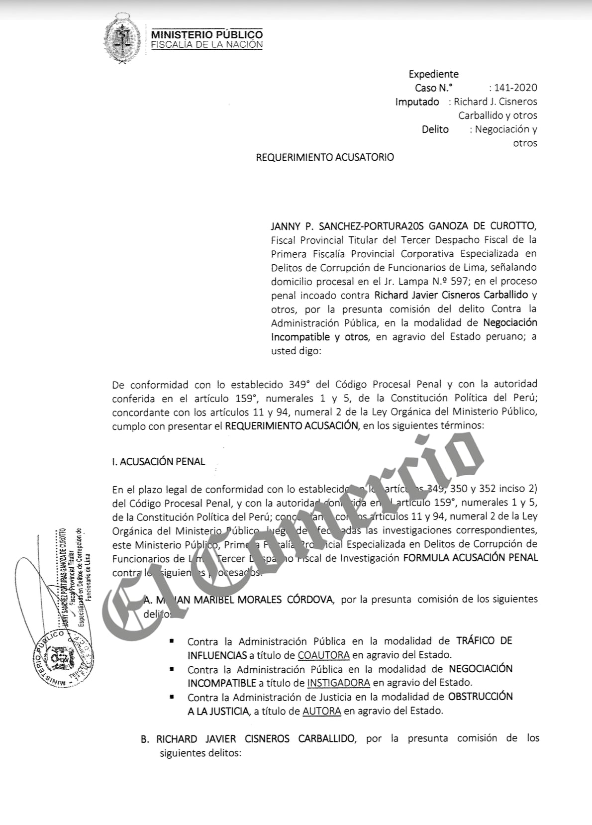 Caso Richard Swing en el gobierno de Martin Vizcarra