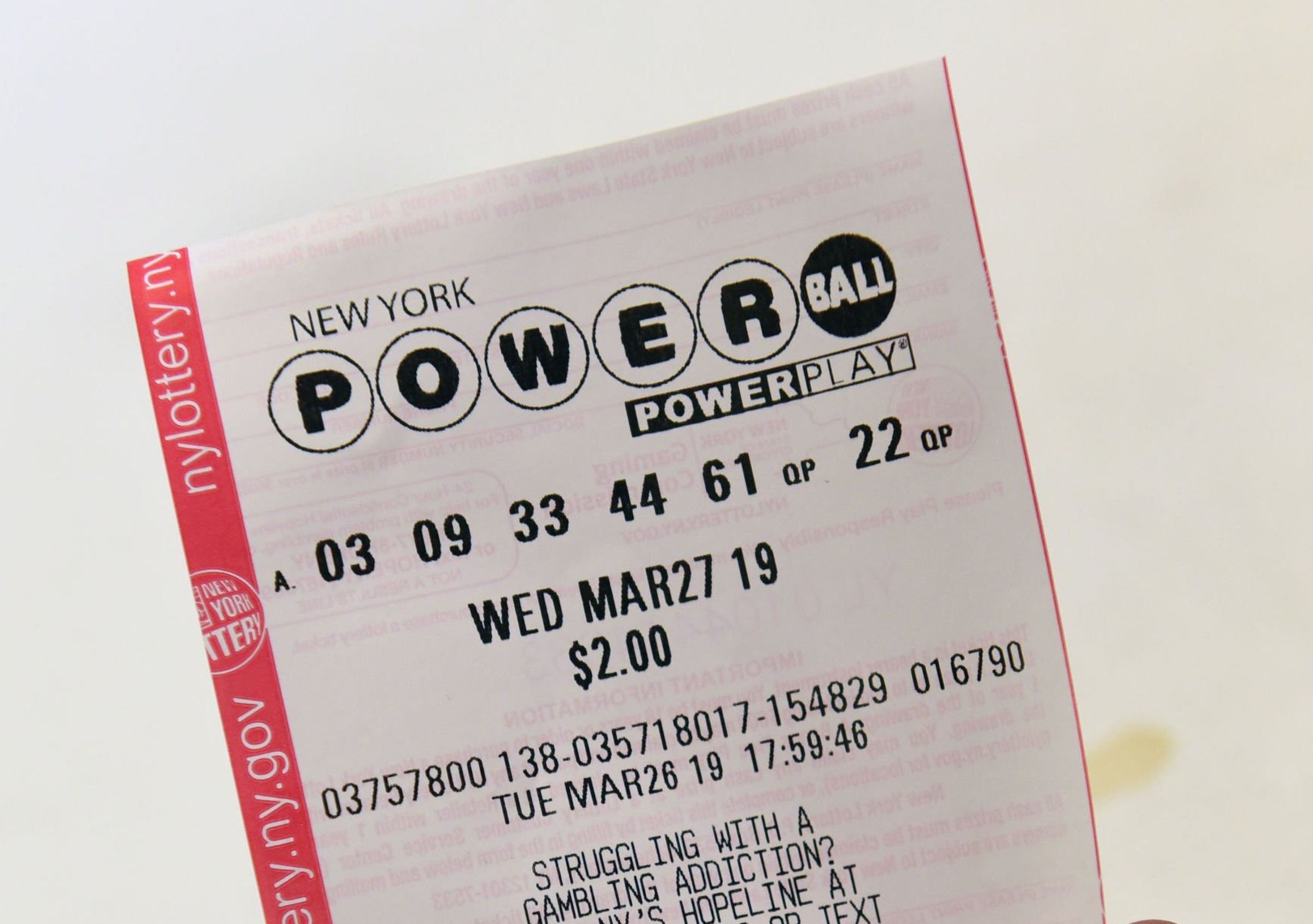 La probabilidad de ganar el premio mayor en el Powerball de 1 en 292,2 millones. (Foto: Albany Times Union / Hearst Newspapers / Getty Images)