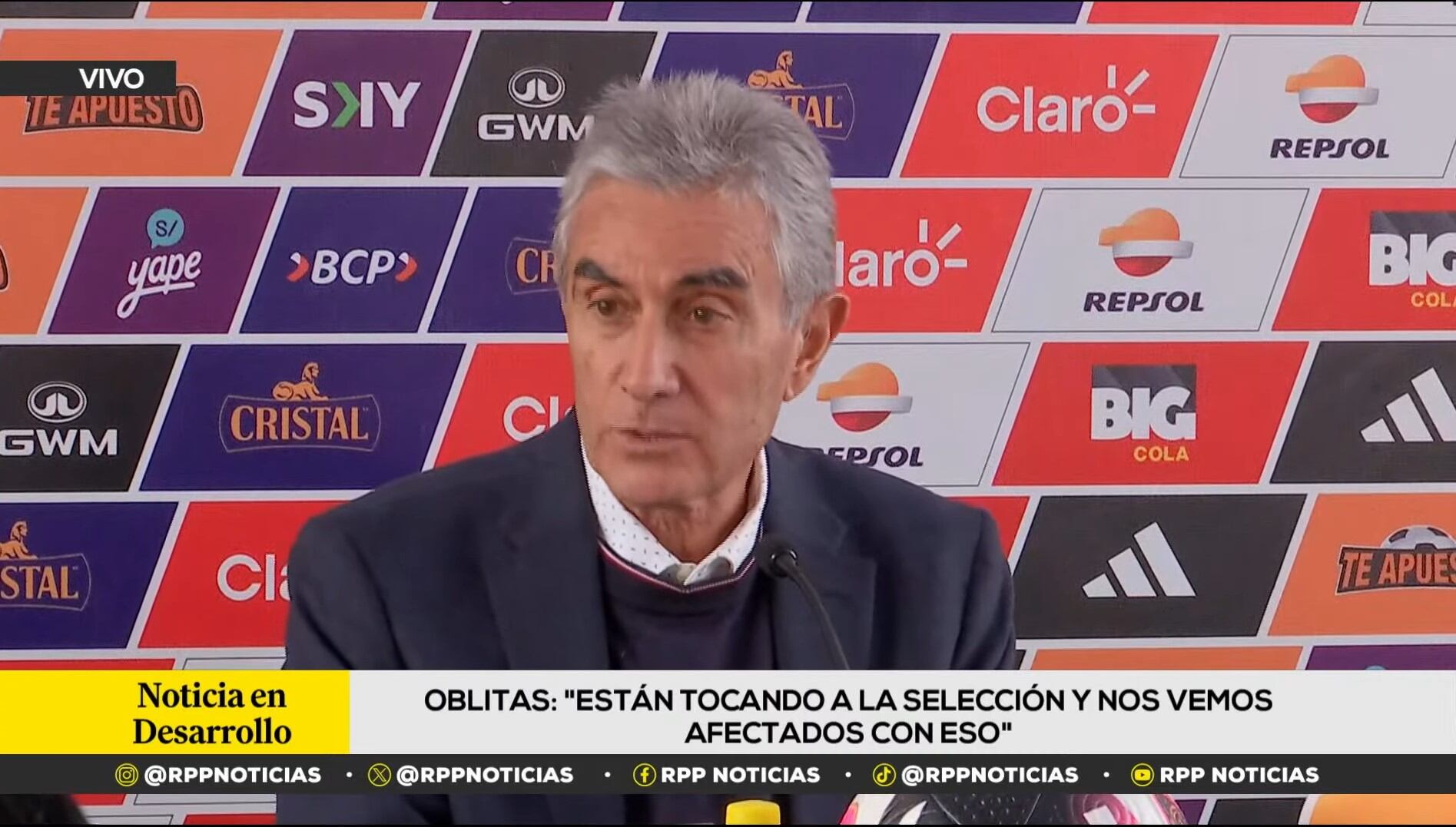 El director general de fútbol de la FPF se pronunció ante la prensa a pocos días de los duelos ante Chile y Argentina por las Eliminatorias 2026.