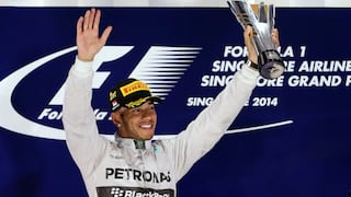 F1: Lewis Hamilton ganó el Gran Premio de Singapur y es líder