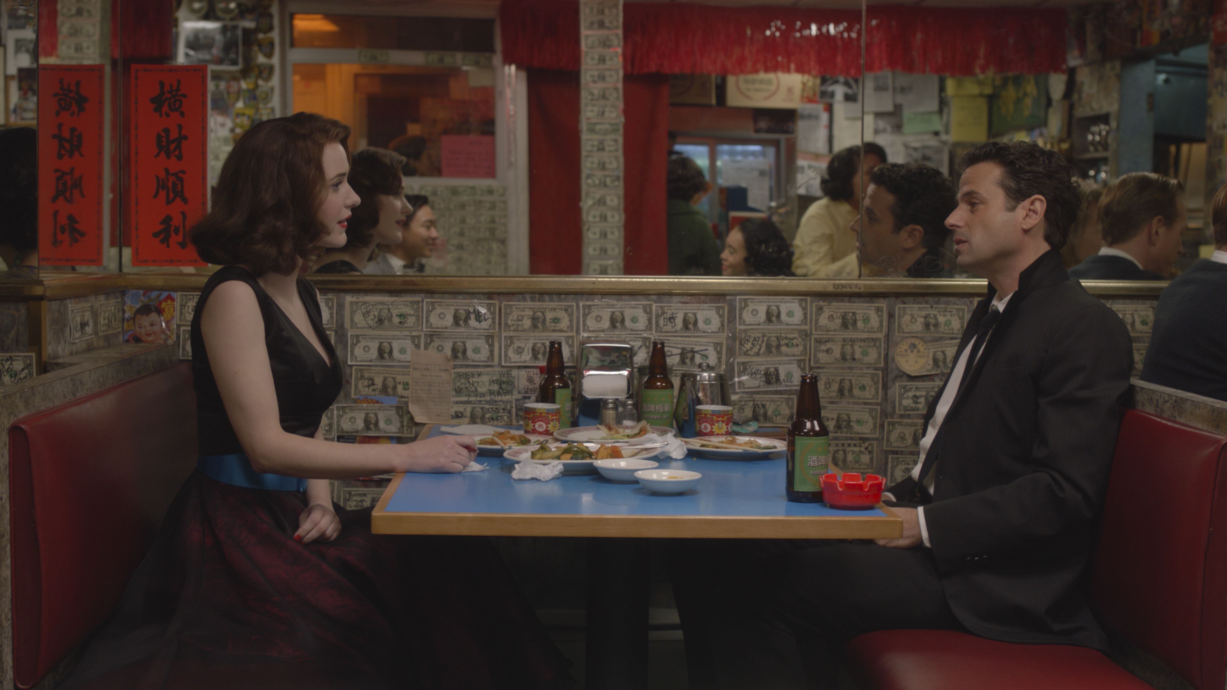 El encuentro de Midge y Lenny en el final de “The Marvelous Mrs. Maisel” (Foto: Amazon Studios)