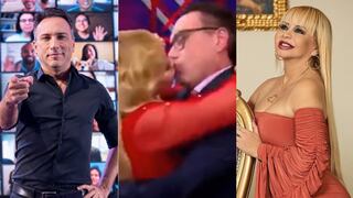 Susy Díaz y Carlos Galdós protagonizaron apasionado beso en plena cena navideña [VIDEO]