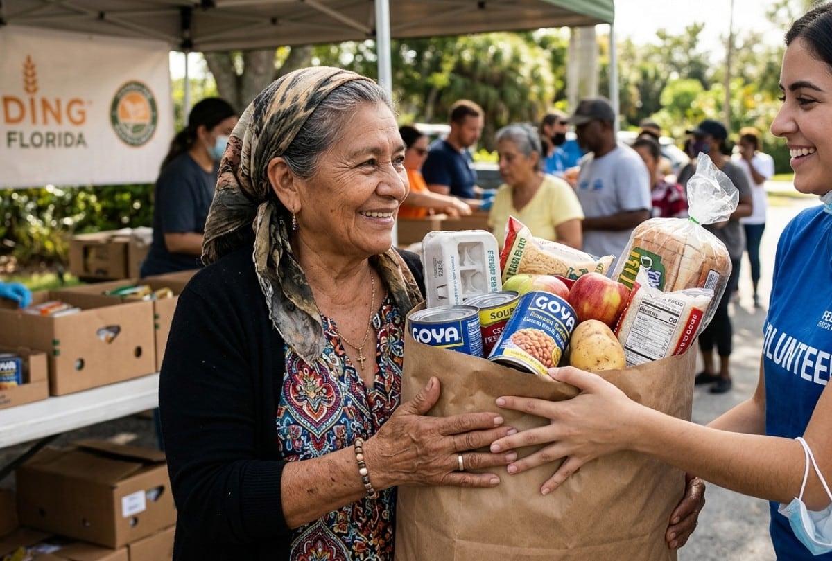 Los alimentos gratis en Florida estarán disponibles en varios puntos de entrega durante junio. | Crédito: Imagen creada por El Comercio MAG usando Gemini