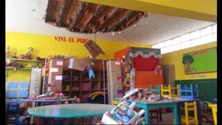Arequipa: techo se desplomó en aula de colegio inicial