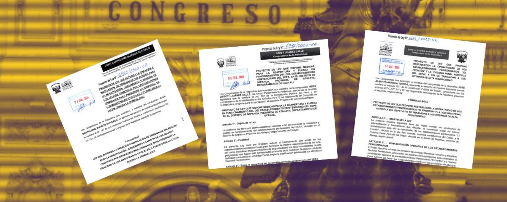 Reabrir El Frontón, jueces sin rostro y los 11 proyectos en el Congreso: ¿solucionan el problema de la inseguridad?