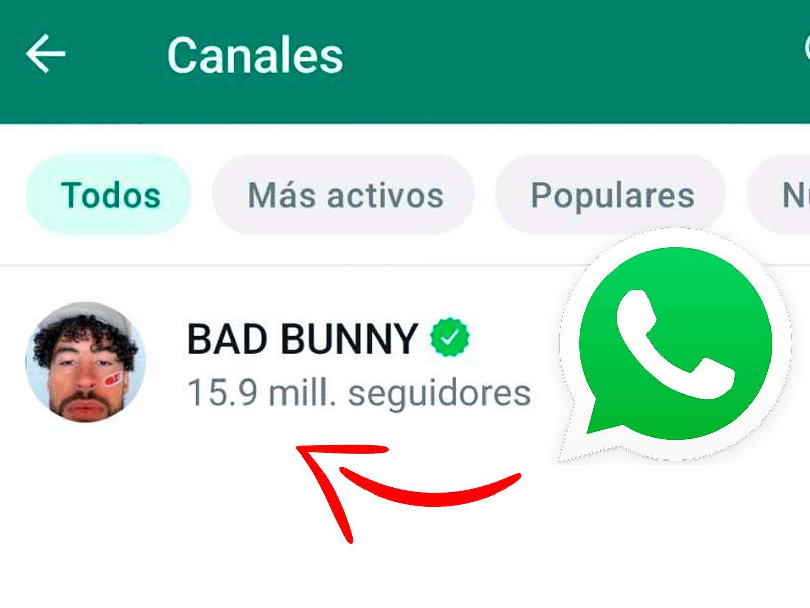 WHATSAPP | De esta forma podrás eliminar de por vida el canal de WhatsApp de Bad Bunny. (Foto: MAG - Rommel Yupanqui)