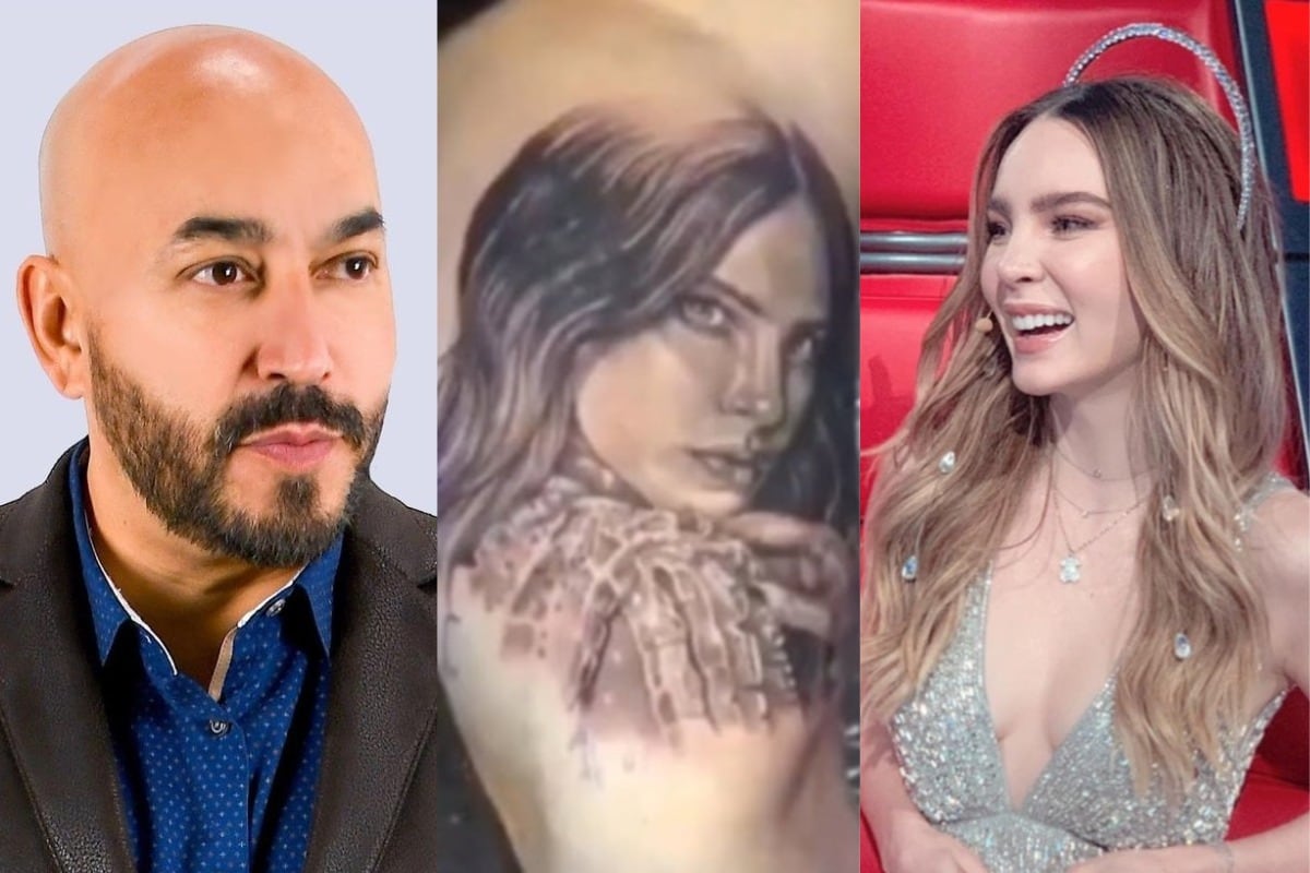 Lupillo Rivera se "borró" el tatuaje inspirado en Belinda (Foto: Lupillo Rivera / Belinda / Instagram)