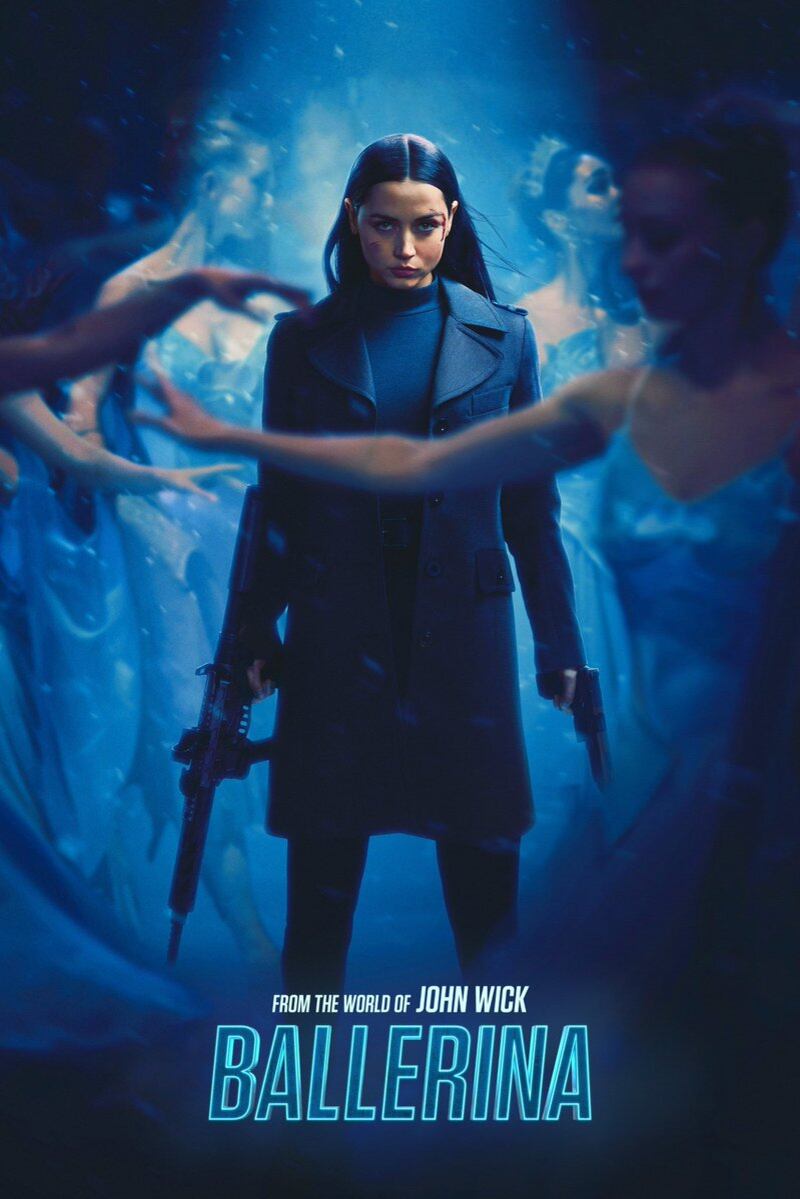 Uno de los posters de "From the World of John Wick: Ballerina", película de Len Wiseman que se desarrolla a lo largo de 125 minutos de metraje (Foto: Lionsgate)