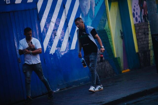 El alcohol no faltó en la celebración por la Copa Libertadores 2025 en Lima. (Foto: @photo.gec)