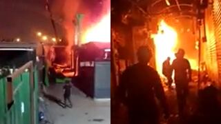 Ate: Incendio consume 20 puestos del centro comercial Plaza Josfel | VIDEO