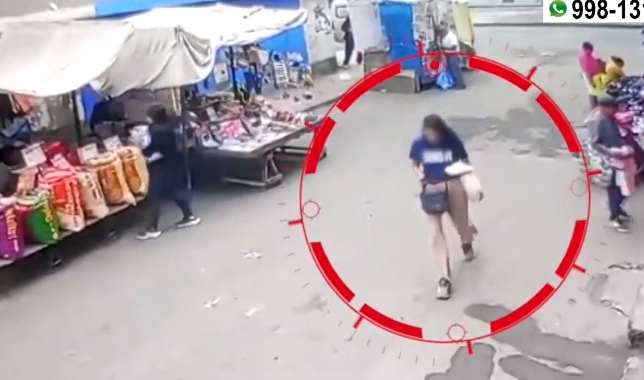 Lucero Trujillo minutos antes de ser raptada. Foto: GEC