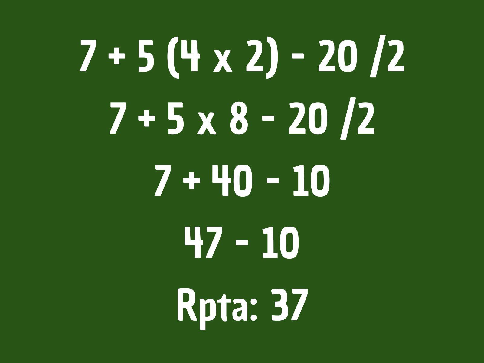 Reto matemático: ¿Fuiste capaz de desarrollarlo tal cual como se aprecia en la imagen? (Creación: Mag)