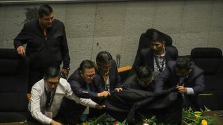 Congresistas de Evo Morales sabotean discurso de presidente boliviano