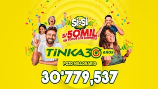 Jugada ganadora de La Tinka del domingo 27 de julio de 2025: resultados del último sorteo