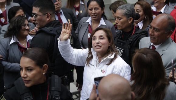 El 3 de junio, un cordón de la seguridad del Estado impidió que los periodistas se acerquen a la presidenta Boluarte, que estaba en una actividad en un colegio de La Molina. (Foto: Hugo Pérez | GEC)