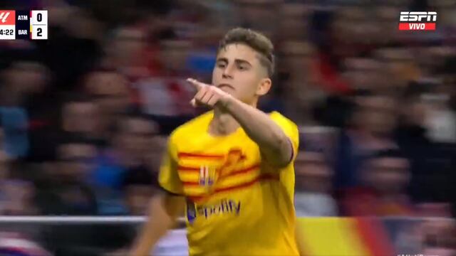 Ya es goleada: Fermín puso el 3-0 de Barcelona vs. Atlético Madrid por LaLiga | VIDEO