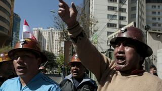 Bolivia: Encarcelan a 4 manifestantes tras protestas mineras