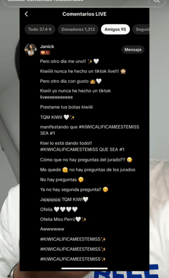 Janick Maceta en el live de Kiwi | Foto: TikTok