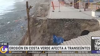 Costa Verde: olas destruyen un tramo de la vereda del malecón ubicado frente a la playa Los Delfines