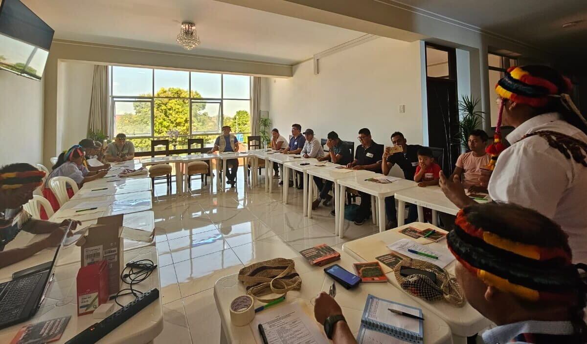 Reunión del Gobierno Territorial Autónomo Nación Wampís. Foto: cortesía Cuencas Sagradas