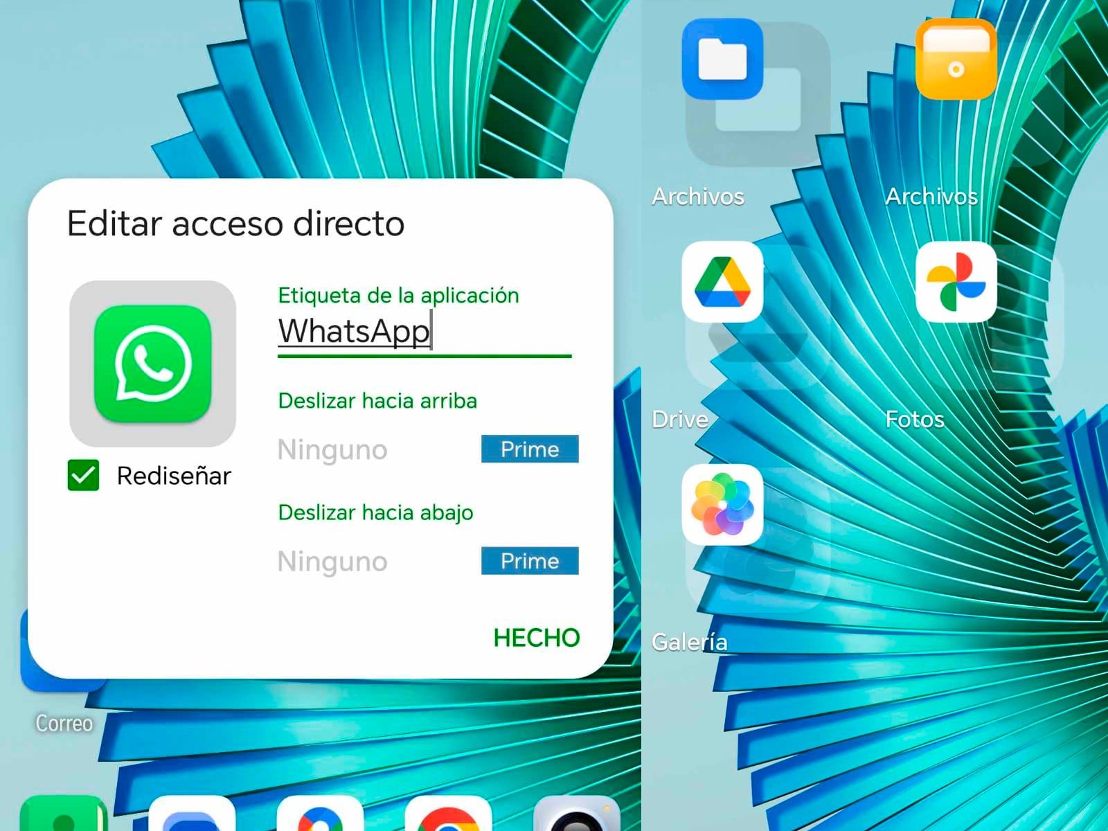 WHATSAPP | Recuerda que debes colocar a Nova Launcher como predeterminado para que funcione este truco de WhatsApp. (Foto: MAG - Rommel Yupanqui)