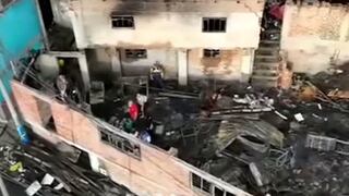 Incendio en El Agustino: familia pierde ahorro de 30 mil soles y máquinas de confección