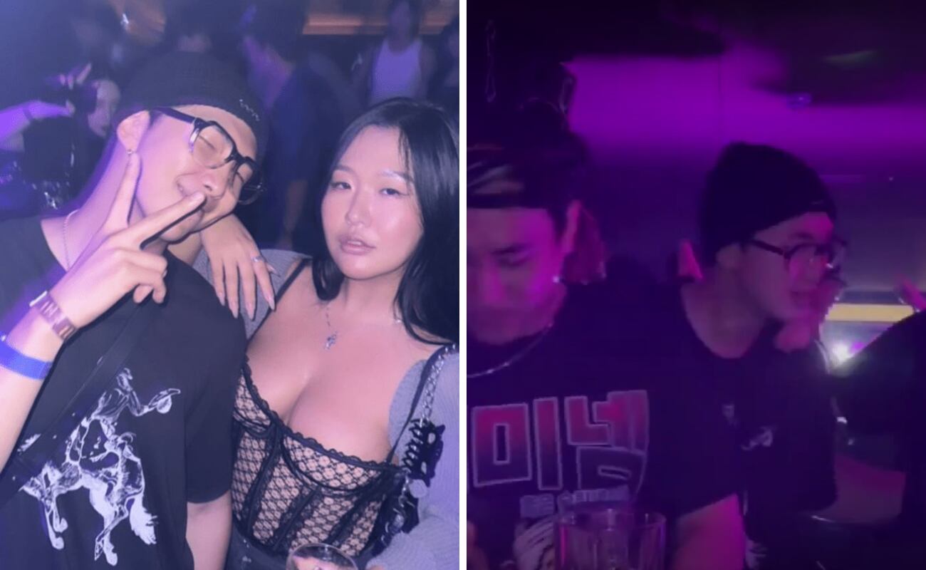 RM de BTS en el after party del concierto de Bruno Mars en Corea del Sur