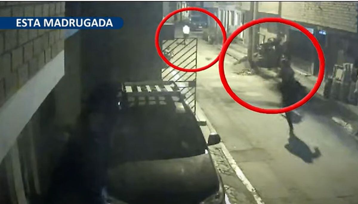 Delincuentes aprovecharon que una de sus víctimas cayó al piso y lo asesinaron. (Foto: Captura de video / Buenos Días Perú)