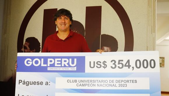 El Consorcio Fútbol Perú (GOLPERU) otorgó un gran monto de dinero al campeón de la Liga 1 Betsson. (Foto: Twitter)