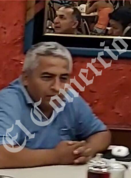 Reunión del exjefe de la Digimin Martín Gonzales, el mayor PNP Martín Barco, el coronel PNP Rommel Díaz Paz y otra persona en el café Britania de San Borja.