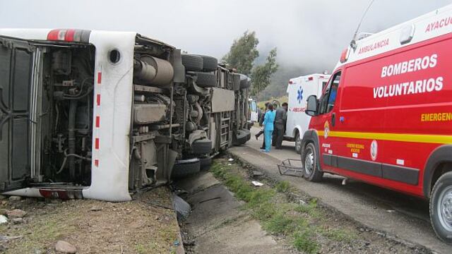 Ayacucho: cuatro personas mueren en accidente y chofer se da a la fuga