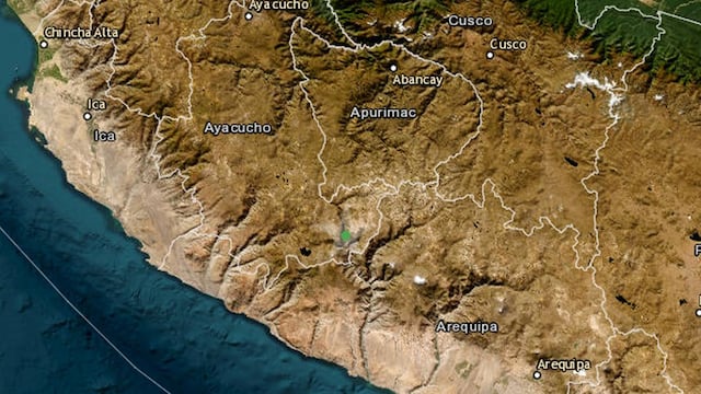 Sismo de magnitud 3.4 se registró esta mañana en Ayacucho, informa el IGP