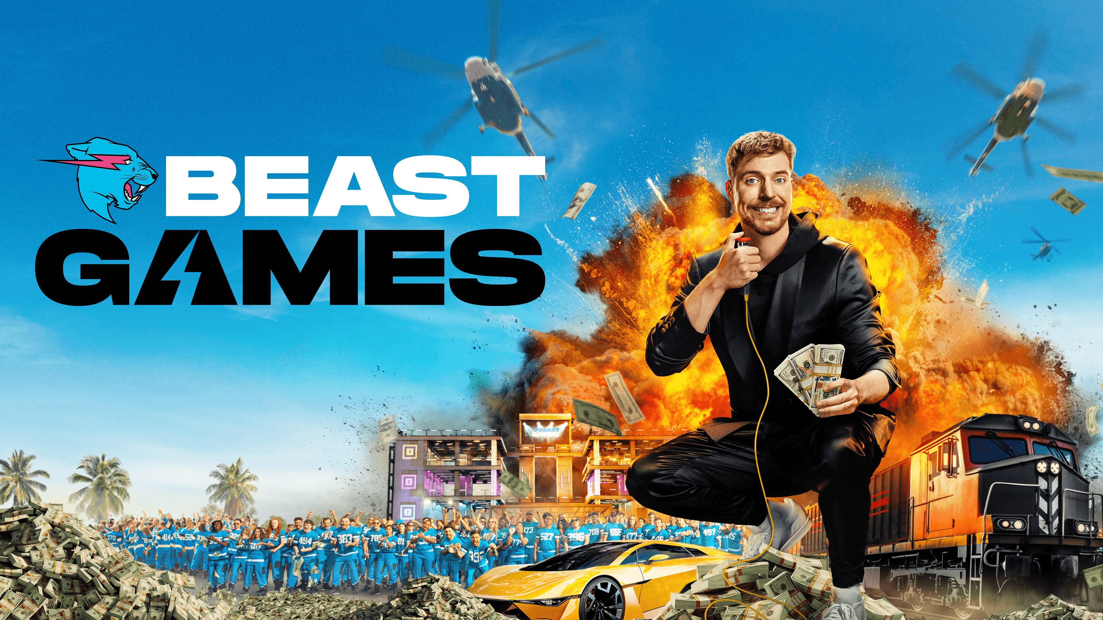 Imagen promocional de "Beast Games", reality show con un premio mayor de 5 millones de dólares (Foto: Amazon Prime Video)