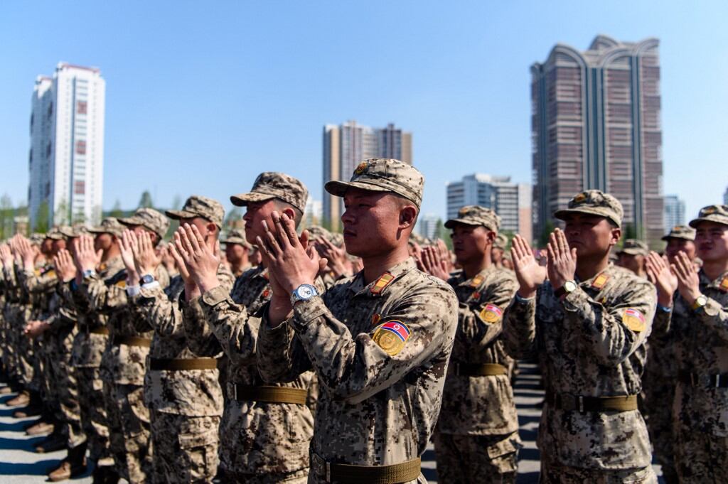 Corea del Norte confirmó que sus tropas intervinieron a favor a Rusia en la guerra contra Ucrania. (Photo by KIM Won Jin / AFP)