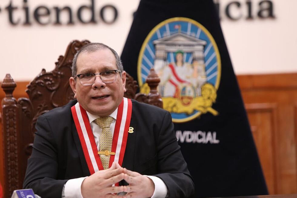 Javier Arévalo, presidente del Poder Judicial. (Foto: Poder Judicial)