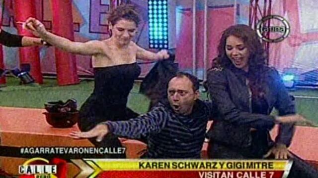 Karen Schwarz y Gigi Mitre aceptan reto de "Calle 7"