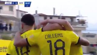 Alexander Callens anotó en goleada 4-0 de AEK Atenas y sigue como sólido líder en Grecia | VIDEO