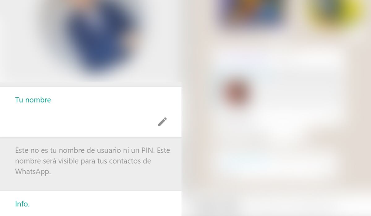 ¿Qué es lo que debes hacer para obtener el nombre en blanco o blank name en WhatsApp Web? (Foto: MAG)